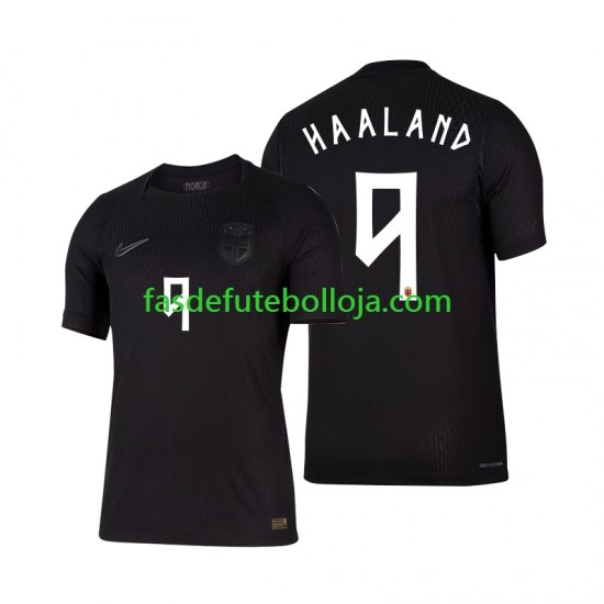 Camisola 2º Equipamento Seleção Norueguesa Erling Haaland 9 World Cup 2026 Manga Curta ,Homem