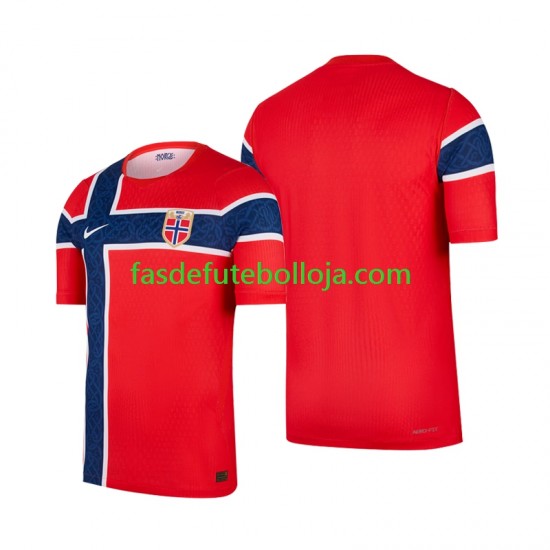 Camisola 1º Equipamento Seleção Norueguesa World Cup 2026 Manga Curta ,Homem