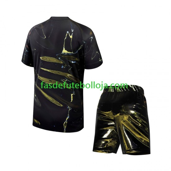 Camisola 4º Equipamento Paris Saint-Germain Night Edition 2025-2026 Manga Curta ,Criança