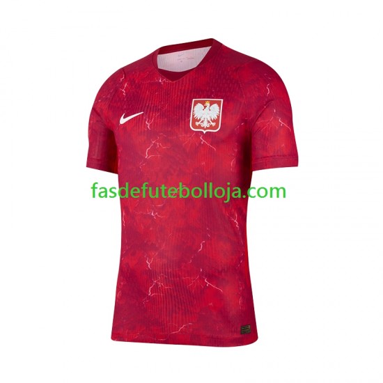 Camisola 2º Equipamento Selecção Polaca 2026 2027 Manga Curta ,Homem