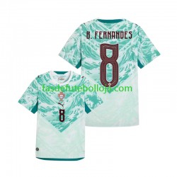 Camisola 2º Equipamento Seleção Portuguesa Bruno Fernandes 8 World Cup 2026 Manga Curta ,Homem