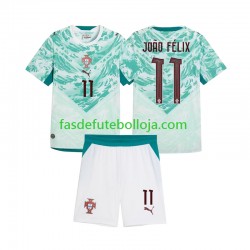 Camisola 2º Equipamento Seleção Portuguesa Joao Felix 11 2026 2027 Manga Curta ,Criança