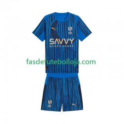 Camisola 1º Equipamento Al Hilal CWC 2025-2026 Manga Curta ,Criança