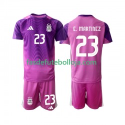 Camisola Guarda-redes 1º Equipamento Seleção Argentina Emiliano Martinez 23 2025 Manga Curta ,Criança
