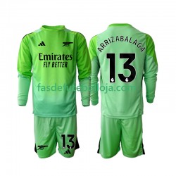 Camisola Guarda-redes 2º Equipamento Arsenal Kepa Arrizabalaga 13 2025-2026 Manga Comprida ,Criança
