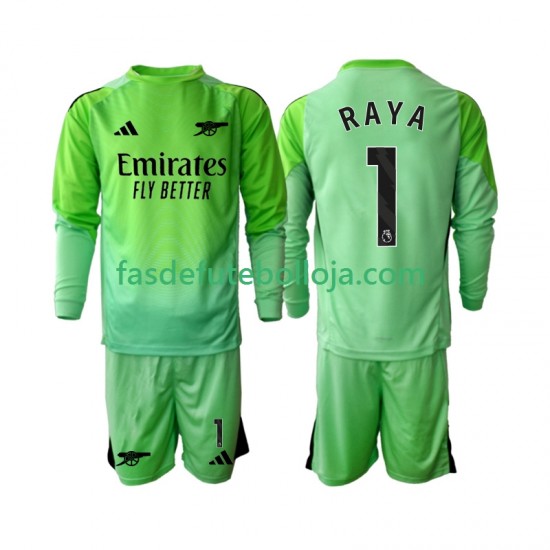 Camisola Guarda-redes 2º Equipamento Arsenal Raya 1 2025-2026 Manga Comprida ,Criança