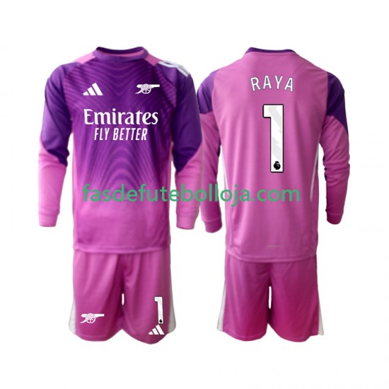 Camisola Guarda-redes 3º Equipamento Arsenal Raya 1 2025-2026 Manga Comprida ,Criança