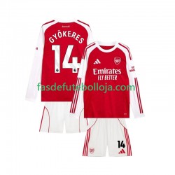 Camisola 1º Equipamento Arsenal Viktor Gyokeres 14 2025-2026 Manga Comprida ,Criança