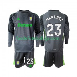 Camisola Guarda-redes 1º Equipamento Aston Villa Emiliano Martinez 23 2025-2026 Manga Comprida ,Criança