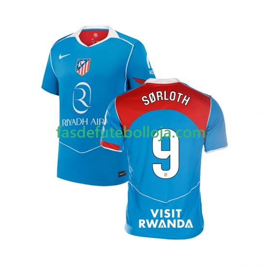 Camisola 3º Equipamento Atlético Madrid Alexander Sorloth 9 2025-2026 Manga Curta ,Homem