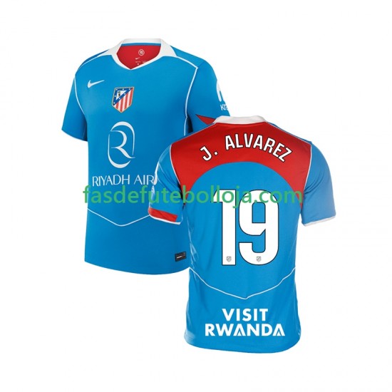 Camisola 3º Equipamento Atlético Madrid Julian Alvarez 19 2025-2026 Manga Curta ,Homem
