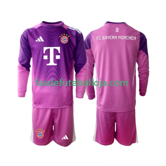 Camisola Guarda-redes 4º Equipamento Bayern de Munique 2025-2026 Manga Comprida ,Criança