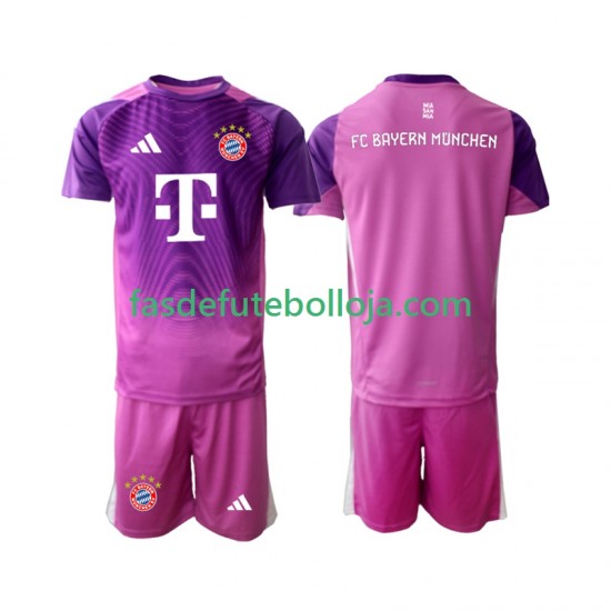 Camisola Guarda-redes 4º Equipamento Bayern de Munique 2025-2026 Manga Curta ,Criança
