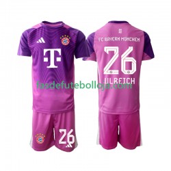 Camisola Guarda-redes 4º Equipamento Bayern de Munique Sven Ulreich 26 2025-2026 Manga Curta ,Criança