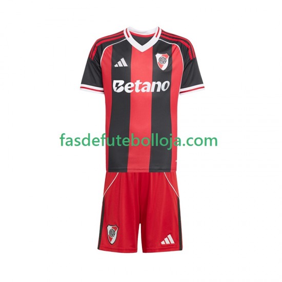 Camisola 2º Equipamento CA River Plate 2025-2026 Manga Curta ,Criança
