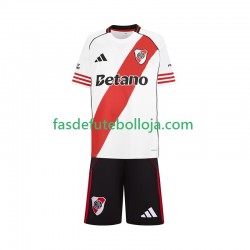 Camisola 1º Equipamento CA River Plate 2025-2026 Manga Curta ,Criança