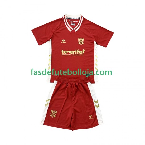 Camisola 2º Equipamento CD Tenerife 2025-2026 Manga Curta ,Criança