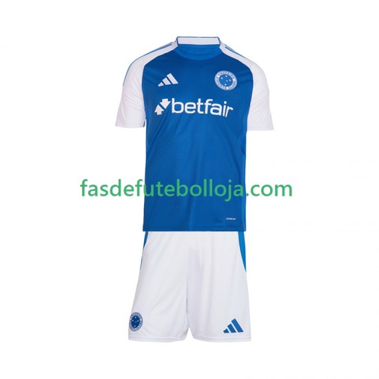 Camisola 1º Equipamento Cruzeiro 2025-2026 Manga Curta ,Criança