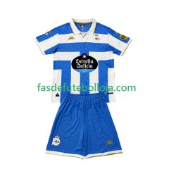 Camisola 1º Equipamento Deportivo La Coruna 2025-2026 Manga Curta ,Criança