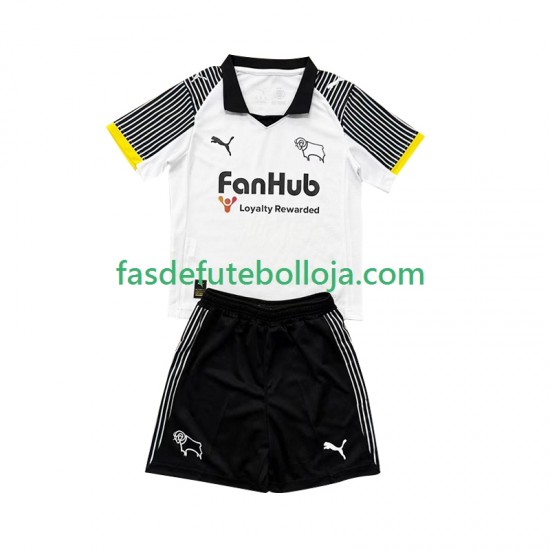 Camisola 1º Equipamento Derby County 2025-2026 Manga Curta ,Criança