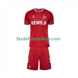 Camisola 2º Equipamento FC Köln 2025-2026 Manga Curta ,Criança