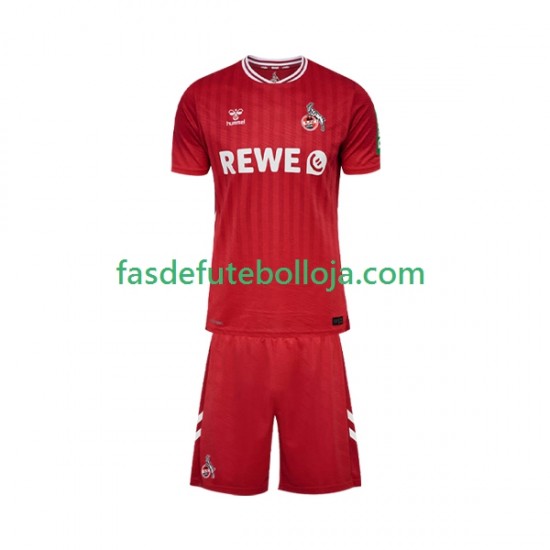 Camisola 2º Equipamento FC Köln 2025-2026 Manga Curta ,Criança