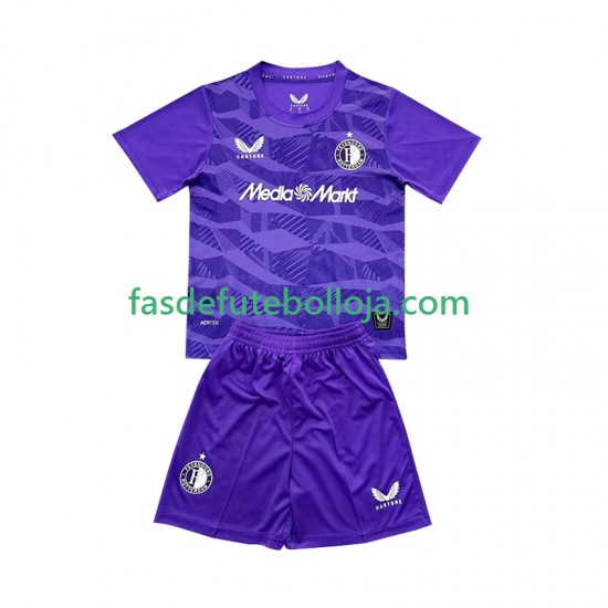 Camisola Guarda-redes 3º Equipamento Feyenoord Rotterdam 2025-2026 Manga Curta ,Criança