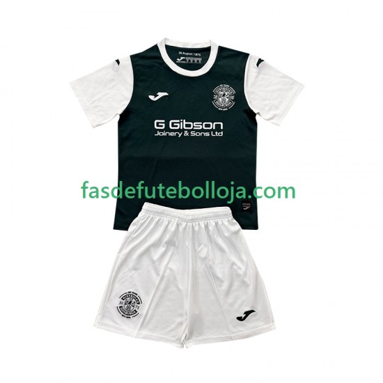 Camisola 1º Equipamento Hibernian 2025-2026 Manga Curta ,Criança