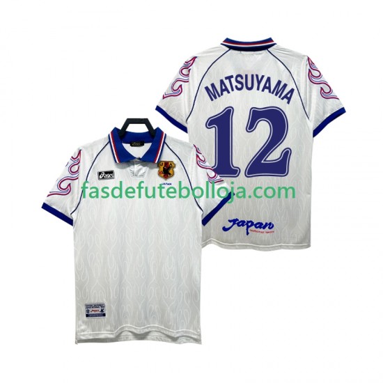 Camisola 2º Equipamento Seleção Japonesa MATSUYAMA 12 1998 Manga Curta Retro ,Homem