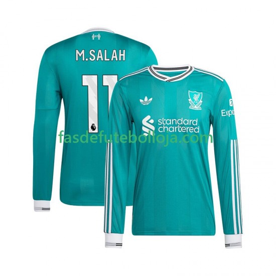 Camisola 3º Equipamento Liverpool Mohamed Salah 11 2025-2026 Manga Comprida ,Homem