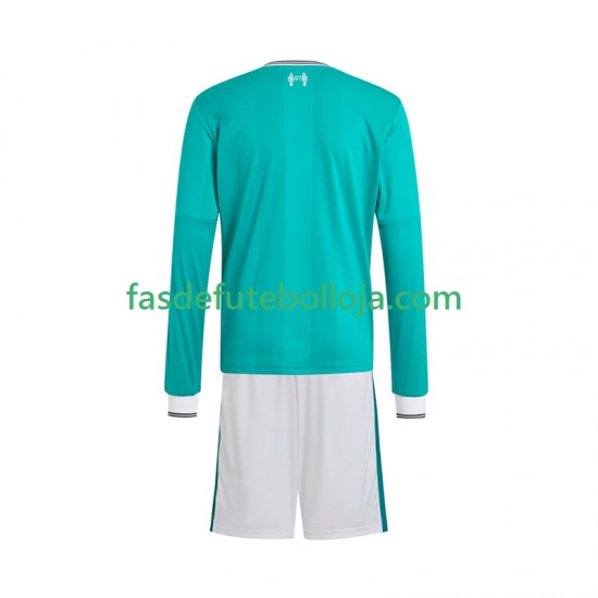 Camisola 3º Equipamento Liverpool 2025-2026 Manga Comprida ,Criança