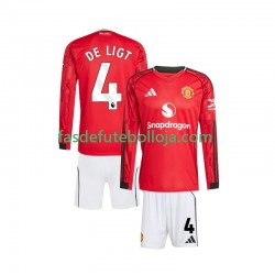 Camisola 1º Equipamento Liverpool Virgil van Dijk 4 2025-2026 Manga Comprida ,Criança