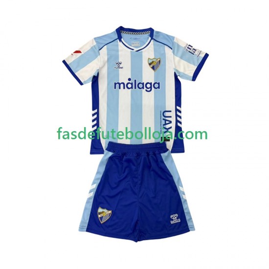 Camisola 1º Equipamento Málaga CF 2025-2026 Manga Curta ,Criança