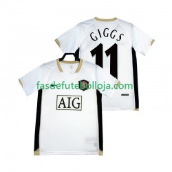 Camisola 2º Equipamento Manchester United GIGGS 11 2006-2007 Manga Curta Retro ,Homem