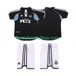 Camisola 2º Equipamento Newcastle United 2000 2001 Manga Curta Retro ,Criança