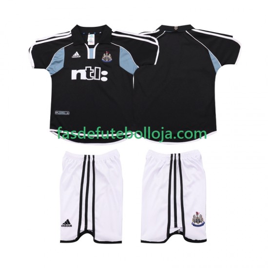 Camisola 2º Equipamento Newcastle United 2000 2001 Manga Curta Retro ,Criança