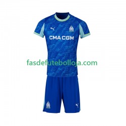 Camisola 3º Equipamento Olympique de Marseille 2025-2026 Manga Curta ,Criança
