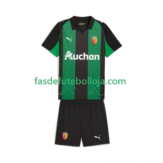 Camisola 2º Equipamento RC Lens 2025-2026 Manga Curta ,Criança