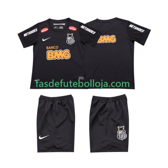 Camisola 2º Equipamento Santos Classic 2012 2013 Manga Curta Retro ,Criança