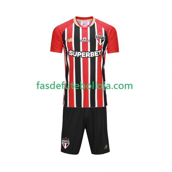 Camisola 2º Equipamento Sao Paulo 2025-2026 Manga Curta ,Criança