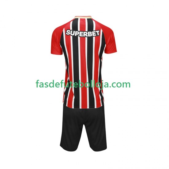 Camisola 2º Equipamento Sao Paulo 2025-2026 Manga Curta ,Criança
