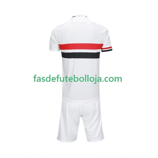 Camisola 1º Equipamento Sao Paulo 2025-2026 Manga Curta ,Criança