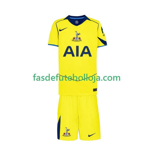 Camisola 3º Equipamento Tottenham Hotspur 2025-2026 Manga Curta ,Criança