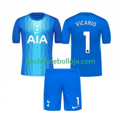 Camisola Guarda-redes 2º Equipamento Tottenham Hotspur Guglielmo Vicario 1 2025-2026 Manga Curta ,Criança