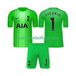 Camisola Guarda-redes 1º Equipamento Tottenham Hotspur Guglielmo Vicario 1 2025-2026 Manga Curta ,Criança