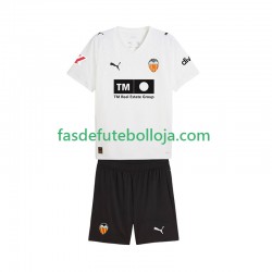 Camisola 1º Equipamento Valencia CF 2025-2026 Manga Curta ,Criança