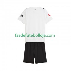 Camisola 1º Equipamento Valencia CF 2025-2026 Manga Curta ,Criança