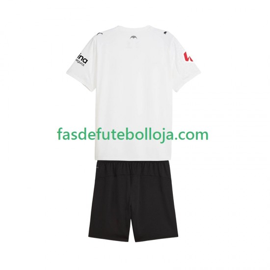 Camisola 1º Equipamento Valencia CF 2025-2026 Manga Curta ,Criança