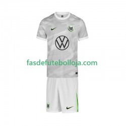 Camisola 2º Equipamento VfL Wolfsburg 2025-2026 Manga Curta ,Criança