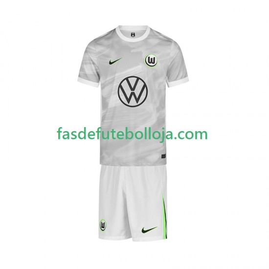 Camisola 2º Equipamento VfL Wolfsburg 2025-2026 Manga Curta ,Criança